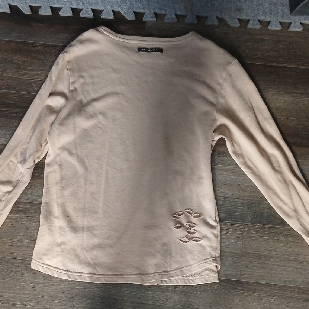 Alphalete Tan Long Sleeve Shirt